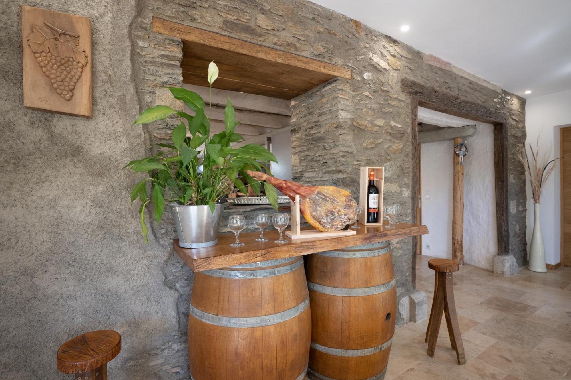 grange rénovée en gîte/maison/chalet Arreau Exterior foto